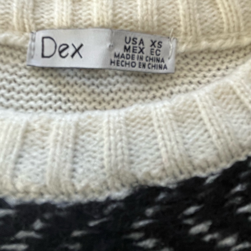 NWT Women’s Dex Sweater in Black and Creamy White in Size XS. - Picture 9 of 12